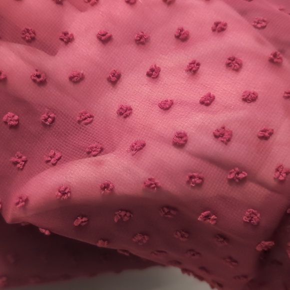 NWOT Asos Burgundy Sheer Tie Front Blouse - Picture 8 of 10